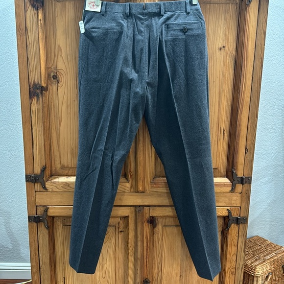 NWT Brooks Brothers Grey Slacks W38/L32 Cotton Blend - Picture 7 of 7